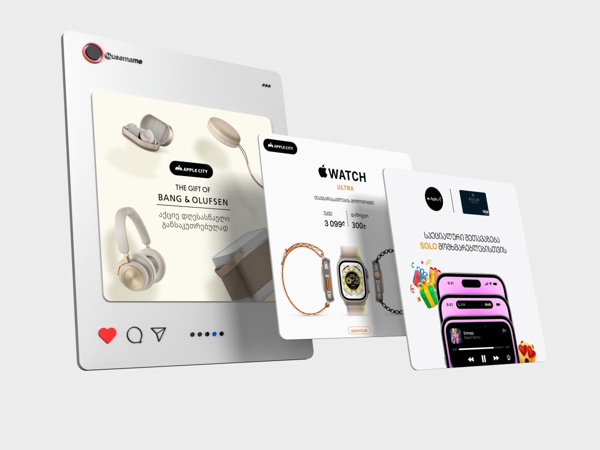 Social Media Posts For Apple City - Xiaomi Georgia